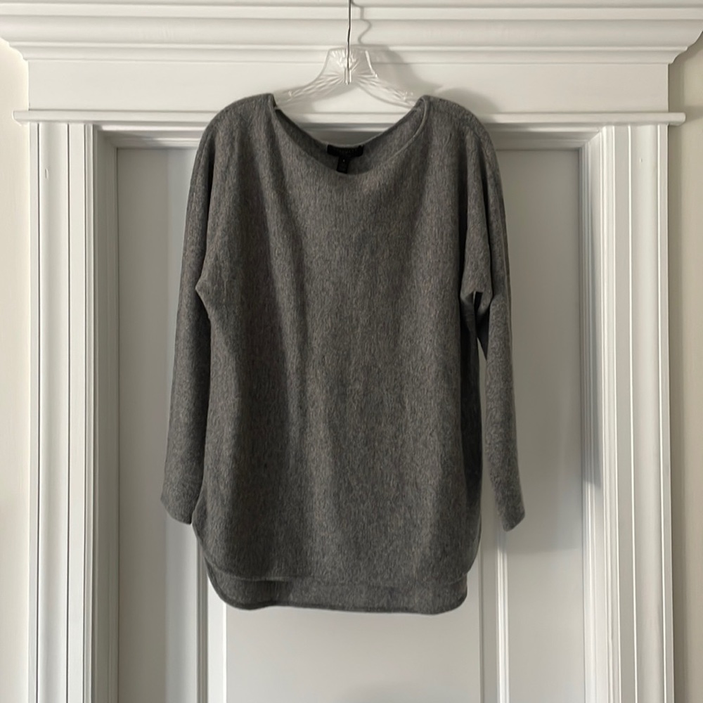 Gray cashmere sweater